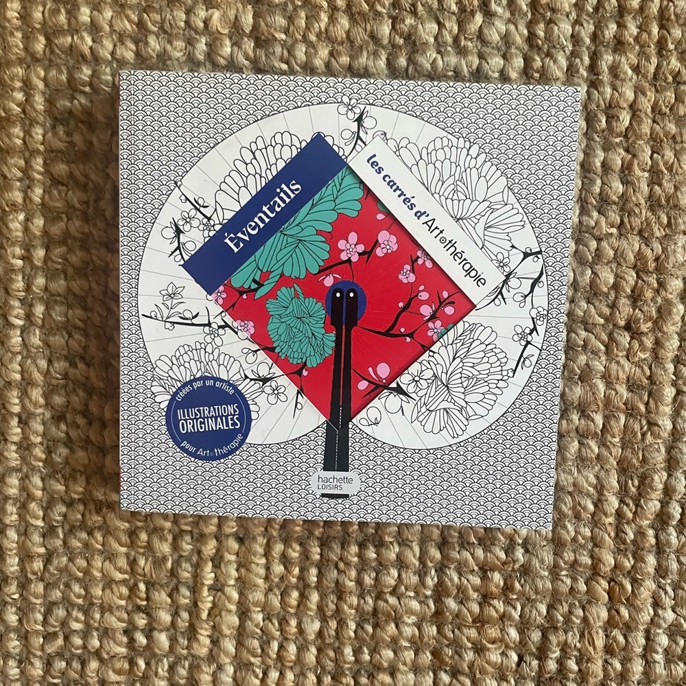 Hachette Art Therapy Coloring Book with Red and Green Cover